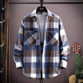 Handsome Lapels Shirt Coat Trendy Men Beauty hair & fashionfj