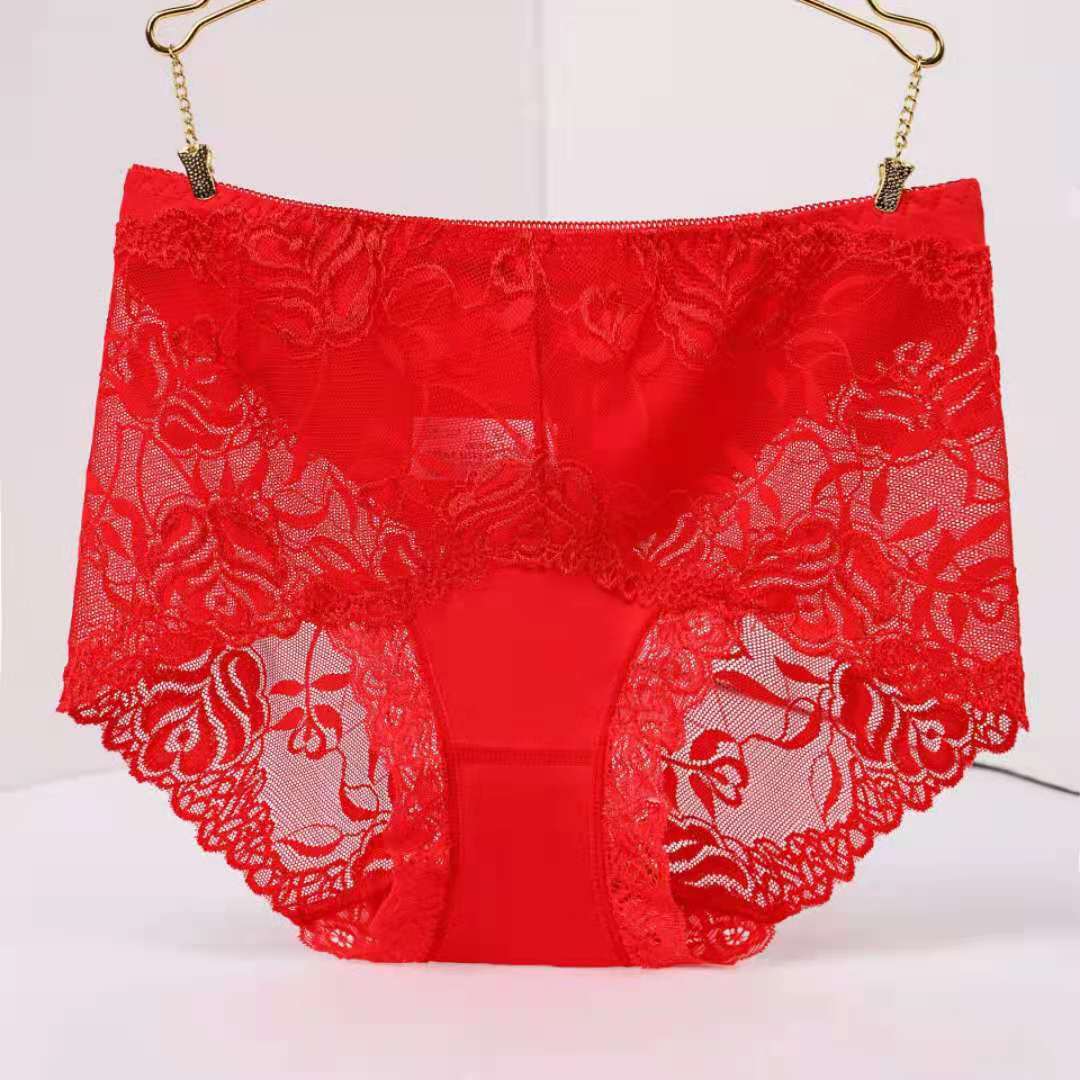 Mid-high-waist Lace Panties For Ladies Sexy Beauty hair & fashionfj