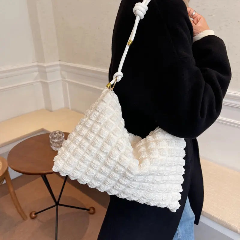 Bubble Underarm Bag Large Capacity Bag Women Beauty hair & fashionfj