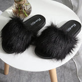 2021 New Style Slippers female hair slippers fashion outside wear Maomao shoes ladies hair cool slippers wholesale Beauty hair & fashionfj