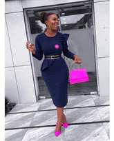 Wooden ear dress with belt Beauty hair & fashionfj