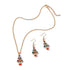 Fashion Simple Oil Dripping Christmas Tree Earrings Necklace Set Women Beauty hair & fashionfj
