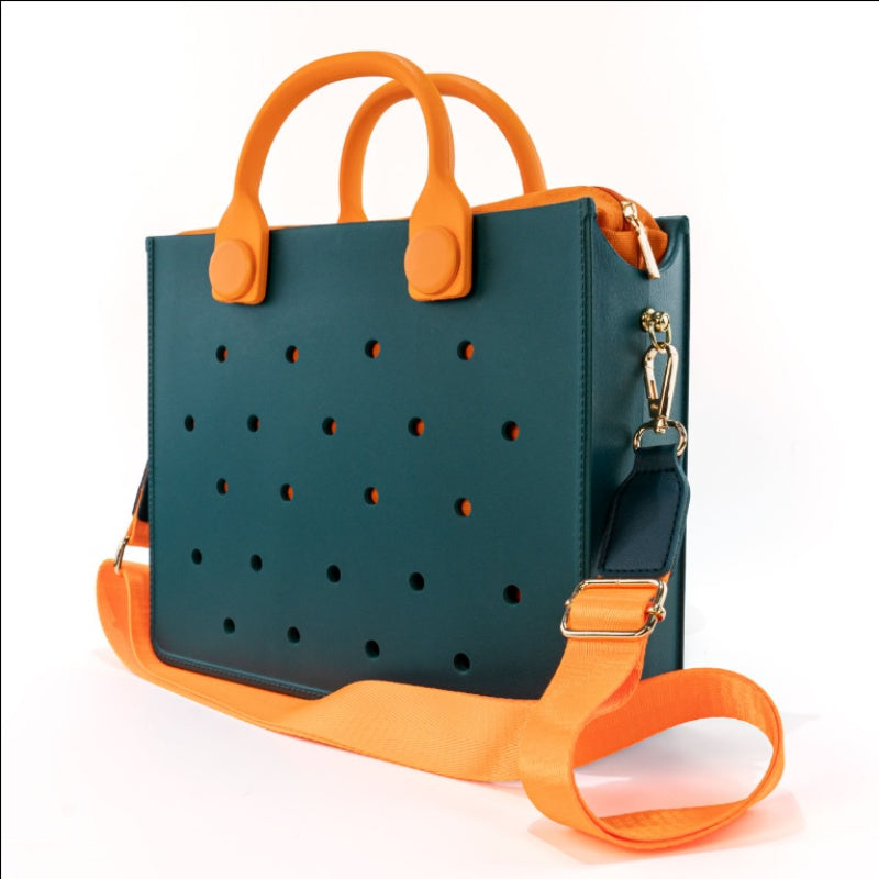 Waterproof EVA Handbag Punching Women's Tote Bags With Shoulder Strap For Women Hand Tote Bag Beach Bag Beauty hair & fashionfj