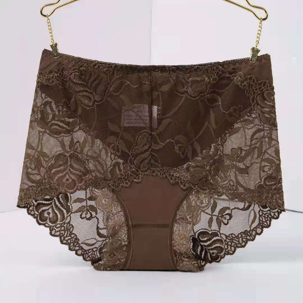 Mid-high-waist Lace Panties For Ladies Sexy Beauty hair & fashionfj