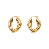 18K Gold Shaped Earrings Beauty hair & fashionfj