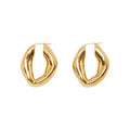 18K Gold Shaped Earrings Beauty hair & fashionfj