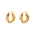 18K Gold Shaped Earrings Beauty hair & fashionfj