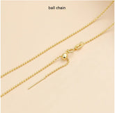 18K Gold Necklace Women&