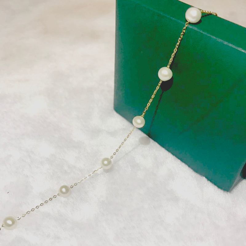 18k Gold Bead Bracelet Beauty hair & fashionfj