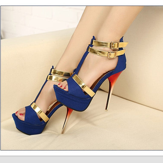 Women's platform high heel sandals Beauty hair & fashionfj