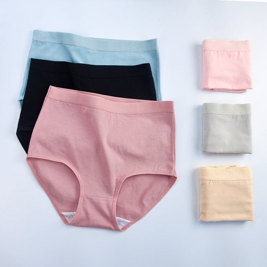 Japanese High-waist Belly Women Panties Ladies Plus Size Cotton Beauty hair & fashionfj