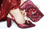 French Toe Shoes Matching Bag Beauty hair & fashionfj