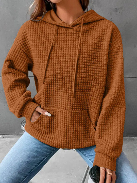 Women's Loose Casual Solid Color Long-sleeved Sweater Beauty hair & fashionfj