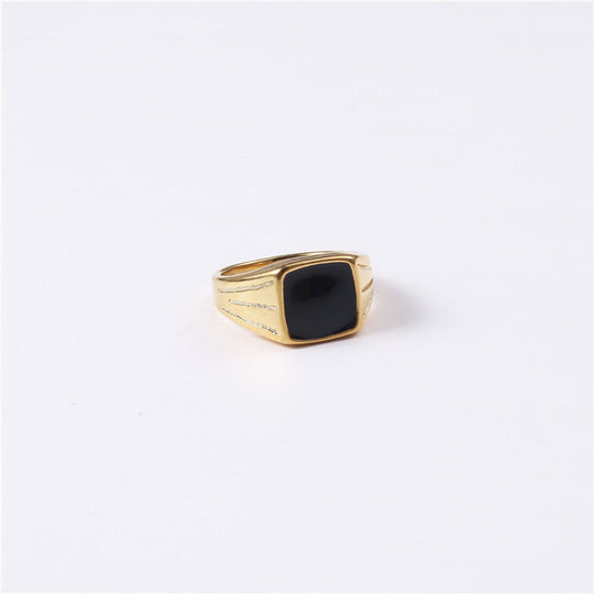 Titanium steel plated gold ring for women Beauty hair & fashionfj