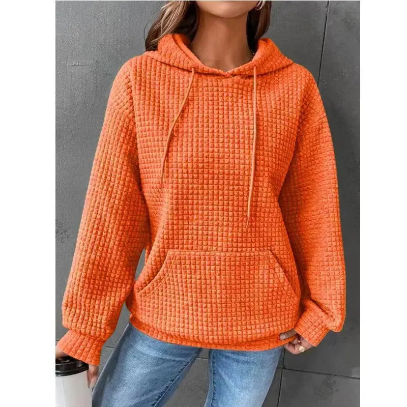 Women's Loose Casual Solid Color Long-sleeved Sweater Beauty hair & fashionfj