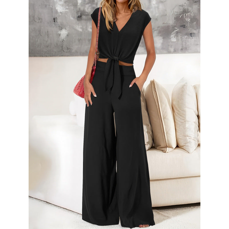 Fashion Casual Top Loose Two-piece Suit Beauty hair & fashionfj