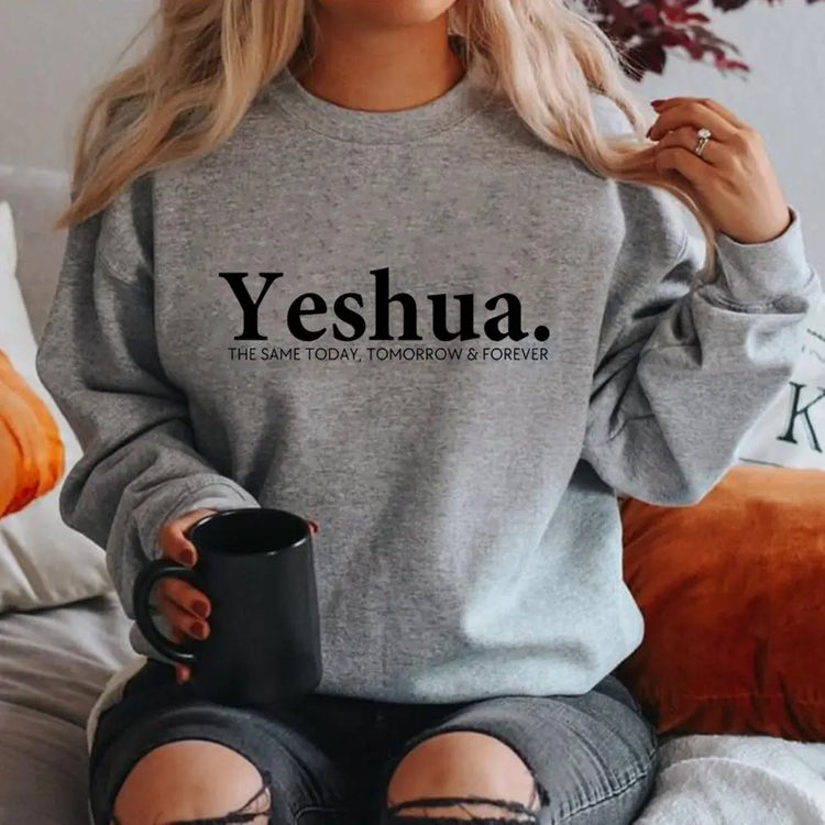 Vintage Yeshua Christian Sweatshirt Christian Apparel Faith Beauty hair & fashionfj