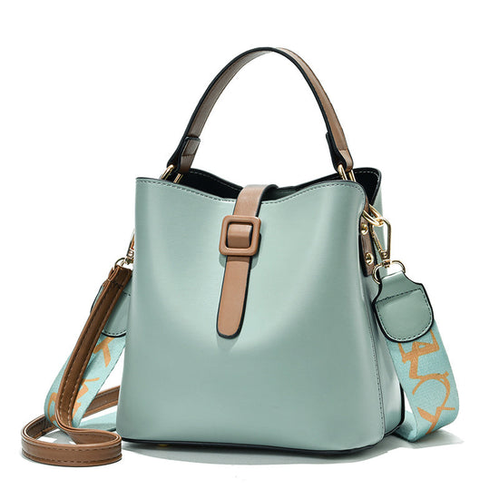 Trendy Fashion Shoulder Bag - Crossbody Foreign Trade Bucket Custom Logo Women&
