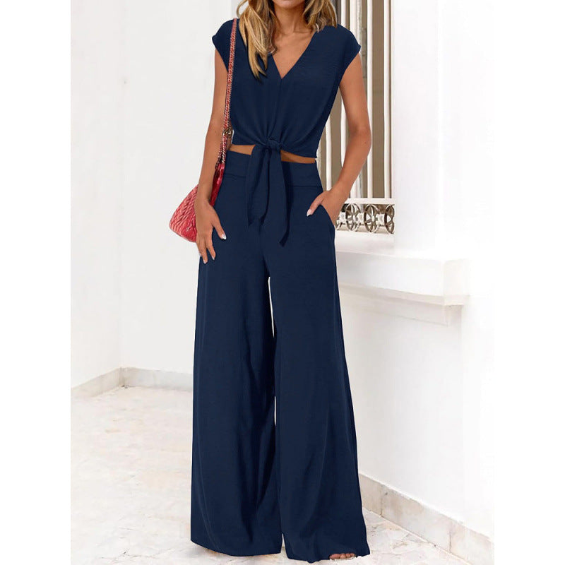 Fashion Casual Top Loose Two-piece Suit Beauty hair & fashionfj