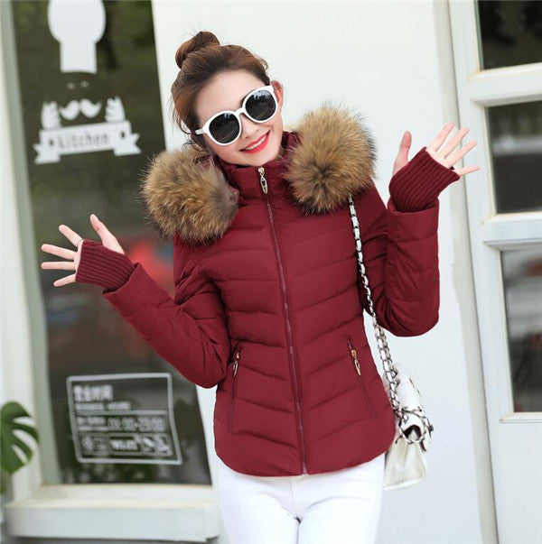 Brown Women'S Parka Jacket Winter Jacket Womens Parkas Beauty hair & fashionfj