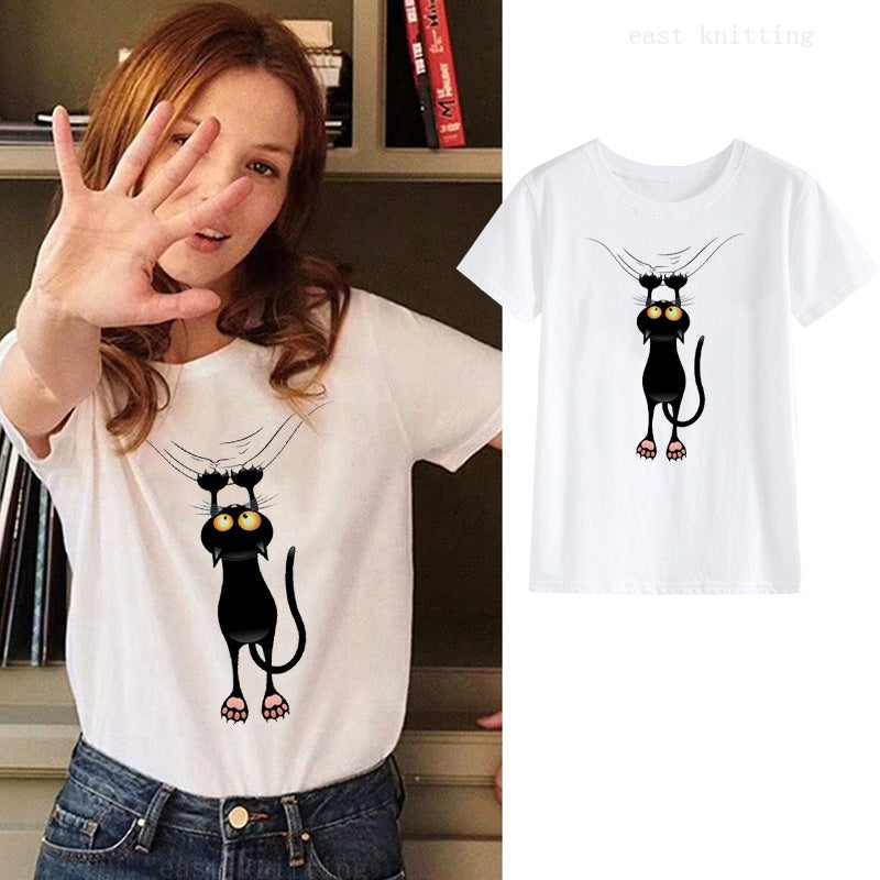 black cat ladies T-shirt Beauty hair & fashionfj