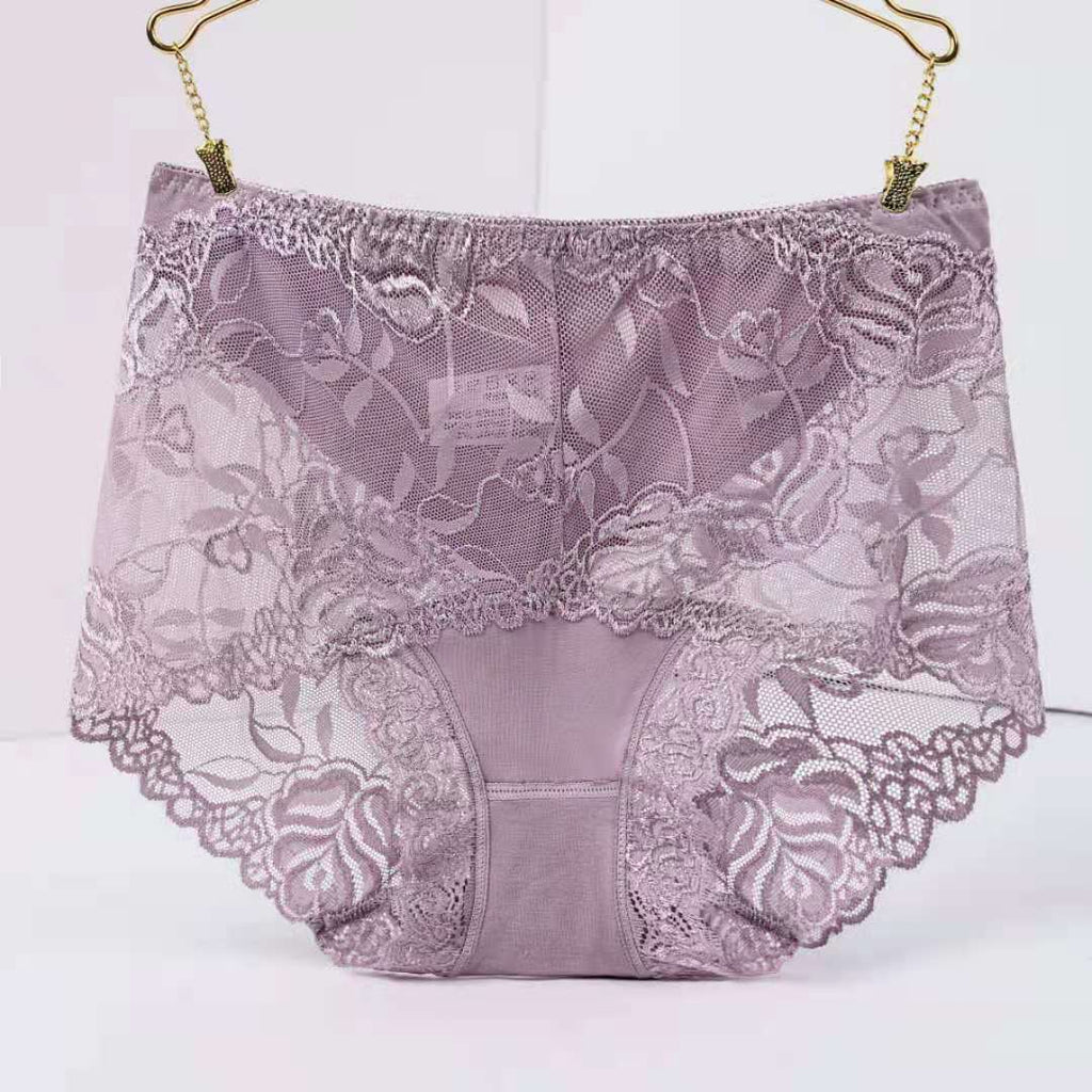 Mid-high-waist Lace Panties For Ladies Sexy Beauty hair & fashionfj