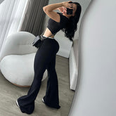 Comfortable Low Waist Elastic Navel Slightly Pull Slimming Suit Beauty hair & fashionfj