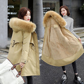 Cotton-Padded Jacket Waist Warm Winter Jacket Beauty hair & fashionfj