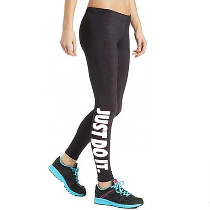 Letter Print Leggings Slim Pencil Pants Beauty hair & fashionfj