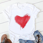 Personalized Letter Print Ladies T-shirt Beauty hair & fashionfj