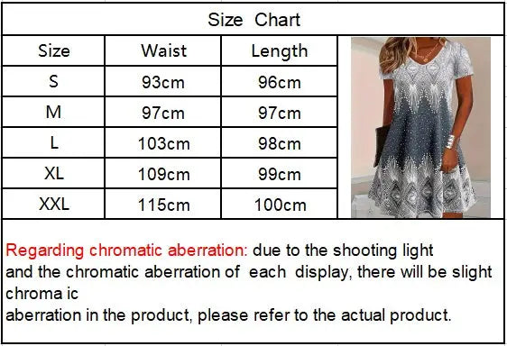 Self-pick-up Women's Printed Casual Short Sleeve V Neck Dress Only Self-pickup Is Supported Beauty hair & fashionfj