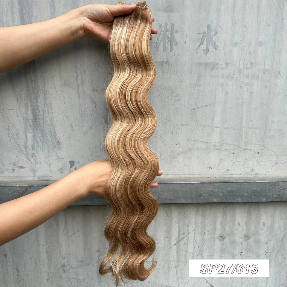 30Inches Red Burgundy High Temperature Soft Sliver White 613 Natural Fiber Hair Extensions GREY Bio Body Wave Hair Weave Bundles