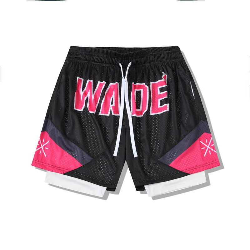 Letter Print Basketball Shorts for Men 2023 New in Summer Baggy Leisure Sportswear Gym Fitness Running Jogging Workout Clothes Beauty hair & fashionfj