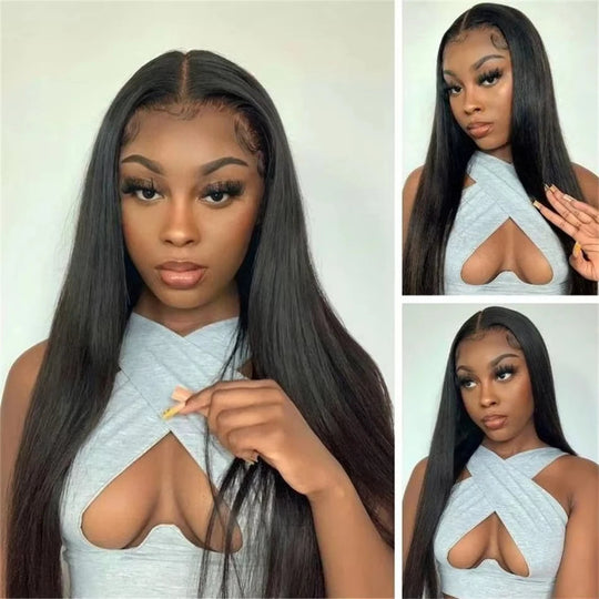 30 Inch Bone Straight Wig V Part Human Hair Wigs For Women 100% Human Hair No Glue No Sew In Clip In Half Wig Read To Wear Go Beauty hair & fashionfj