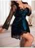 Ladies elegant lace long sleeve Robe and sleeveless night wear Beauty hair & fashionfj