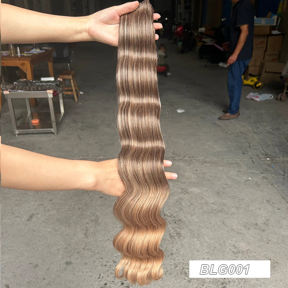 30Inches Red Burgundy High Temperature Soft Sliver White 613 Natural Fiber Hair Extensions GREY Bio Body Wave Hair Weave Bundles