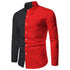 Fashion Pop Prom Party Night Club New Designer Long Sleeve Clothing Slim Button Lapel Men Tops Beauty hair & fashionfj