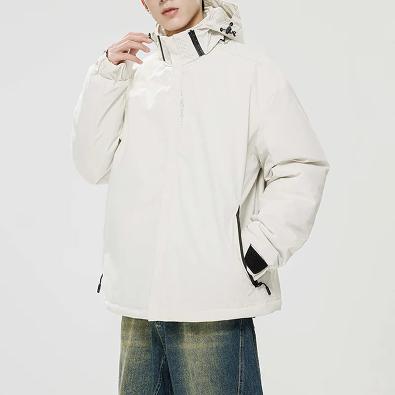 Winter Jacket Men Hooded Waterproof Cotton Padded Jacket Men Puffer Coats Daily Wear Fashion Clothing Men Thicken Casual Jacket