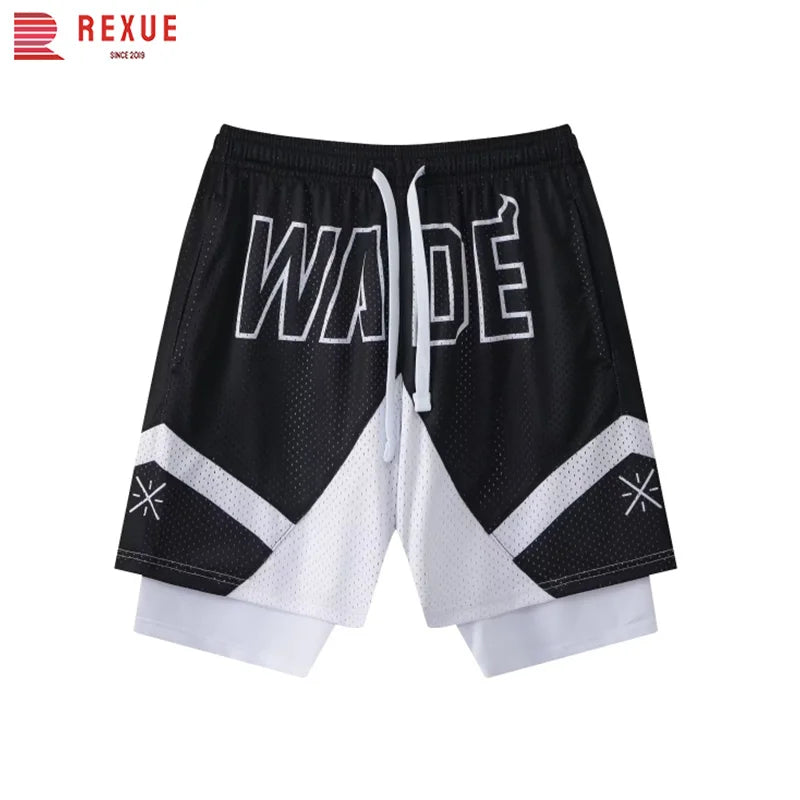 Letter Print Basketball Shorts for Men 2023 New in Summer Baggy Leisure Sportswear Gym Fitness Running Jogging Workout Clothes Beauty hair & fashionfj