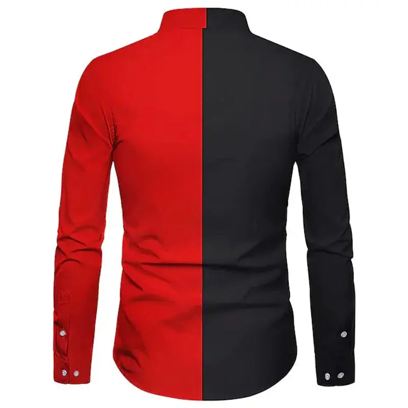 Fashion Pop Prom Party Night Club New Designer Long Sleeve Clothing Slim Button Lapel Men Tops Beauty hair & fashionfj