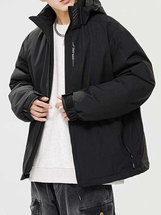 Winter Jacket Men Hooded Waterproof Cotton Padded Jacket Men Puffer Coats Daily Wear Fashion Clothing Men Thicken Casual Jacket