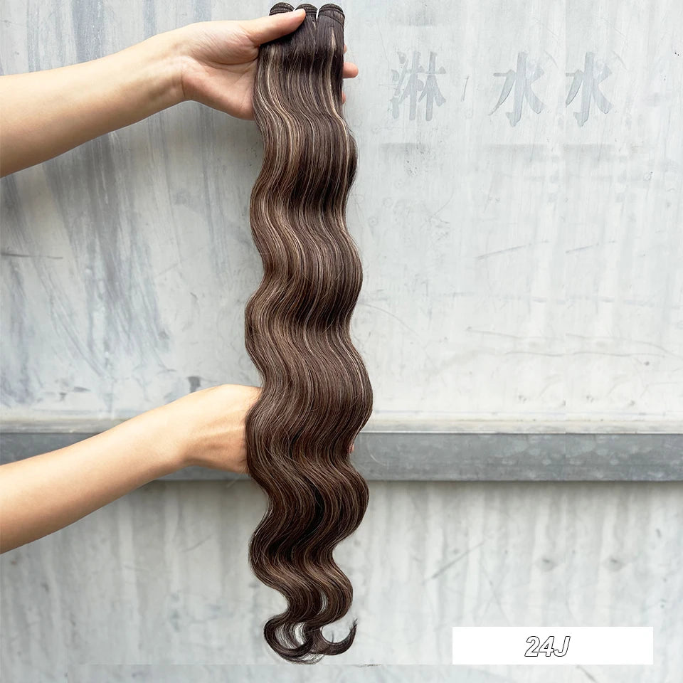 30Inches Red Burgundy High Temperature Soft Sliver White 613 Natural Fiber Hair Extensions GREY Bio Body Wave Hair Weave Bundles