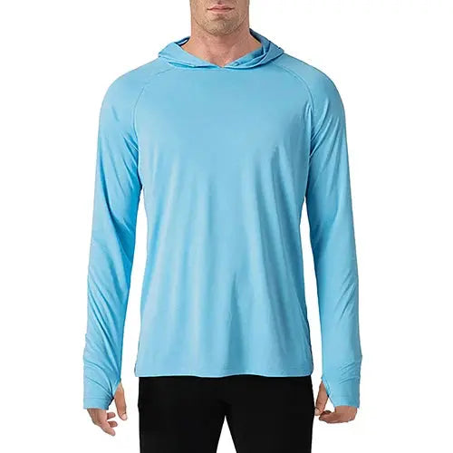 TACVASEN Sun Protection T-Shirts Mens Long Sleeve Hoodie Casual UV-Proof T-Shirts Breathable Lightweight Quick Dry T shirts Male Beauty hair & fashionfj