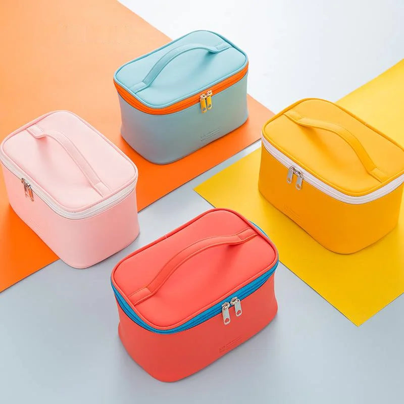 Women's Cosmetic Bag Make Up Organizer Travel Make Up Necessaries Organizer Zipper Makeup Case Pouch Toiletry Kit Bags