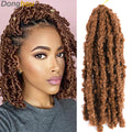 DONGHOU 12 Inch Butterfly Locks Crochet Hair Extensions Distressed Butterfly Locs Meches Locks Butterfly Soft Locs Crochet Hair