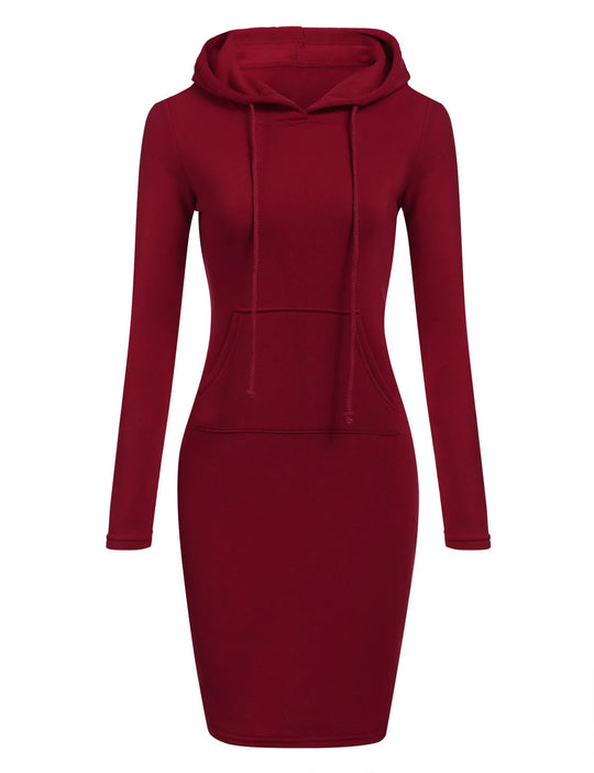 Ladies Dress Autumn Women Hooded Dresses Hoodies Women Sweatshirts Women Hoodies Dress Tops Ladies Clothing Beauty hair & fashionfj