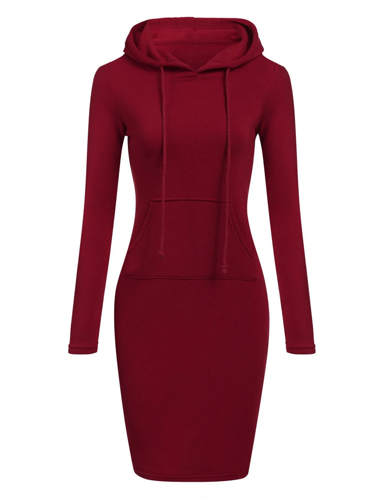 Ladies Dress Autumn Women Hooded Dresses Hoodies Women Sweatshirts Women Hoodies Dress Tops Ladies Clothing Beauty hair & fashionfj