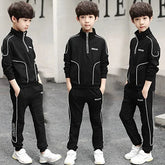 Spring Autumn Teenager Boys Clothing Sets Child Fashion Letter Sweatshirt + Pants 2Pcs Kids Tracksuit 4 5 6 7 8 9 10 11 12 Years Beauty hair & fashionfj