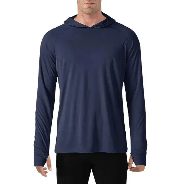 TACVASEN Sun Protection T-Shirts Mens Long Sleeve Hoodie Casual UV-Proof T-Shirts Breathable Lightweight Quick Dry T shirts Male Beauty hair & fashionfj