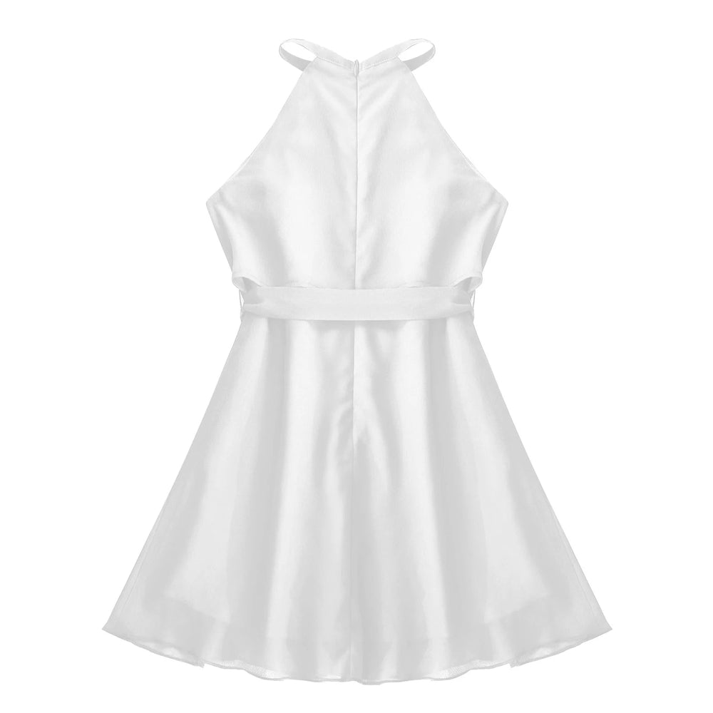 Summer Kids Dresses for Girls  Children's Chiffon Flower Girls Dress Pageant Wedding Party First Communion Dress filles robes Beauty hair & fashionfj